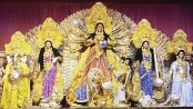 Durga idol made of pure gold in Kolkata
