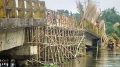 Jhenidah youths build bamboo 
bridge on self-help basis  