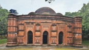 A beautiful mosque on the bank of Khania Dighi