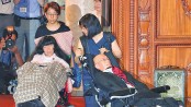 MPs with severe disability make debut in  Japan