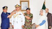 New Navy chief adorned with rank badge
