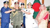 New army chief adorned with rank