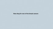 New drug for one in five breast cancers