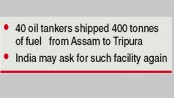 India completes fuel transportation thru Bangladesh
