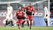 Cheeky Fabinho puts 
Monaco clear at top