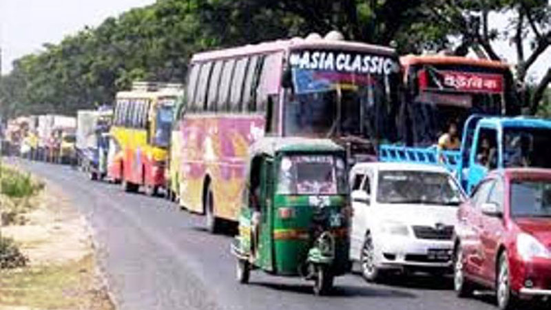 Traffic woes at Savar ahead of Eid