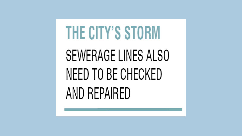 Free the city of 
water logging 