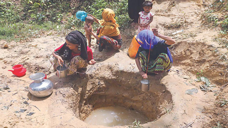Work on to ensure safe water sources for Rohingyas