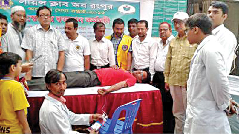 Blood donation camp 
